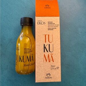 TuKuMa By Natuka Ekos Biphase Shower Oil BNIB Travel Sized 35ml/1.2 fl oz